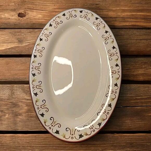Vicenza Artimino Large Oval Terra Cotta Glazed Platter –  Portugal - Picture 1 of 8